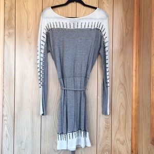 BCBGMaxAzria Long Sleeve Grey Dress